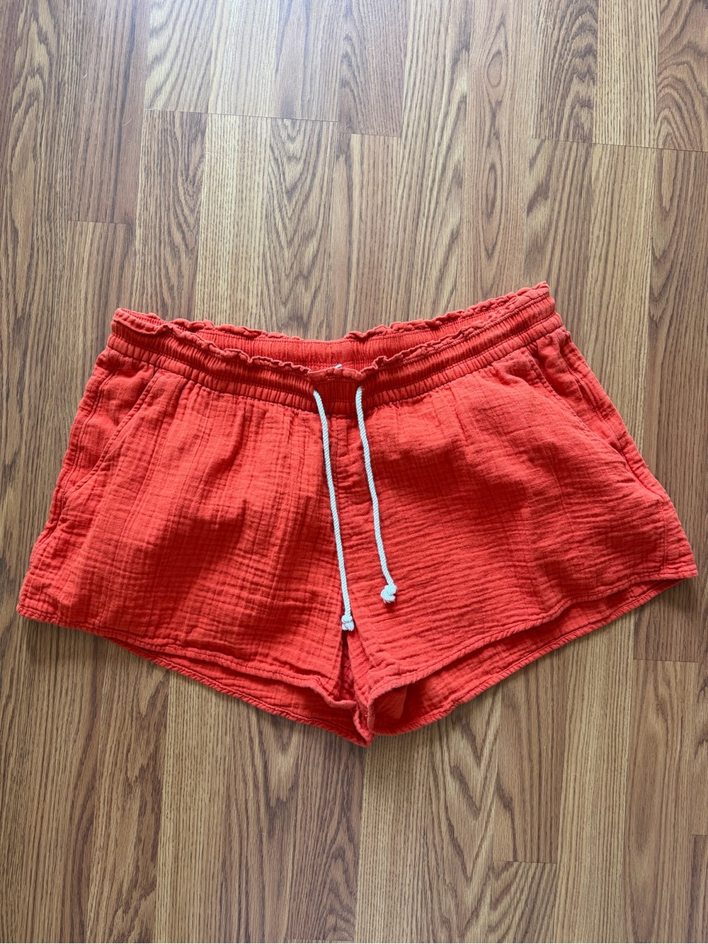 Old Navy Red Orange Gauze Pull-On Shorts Size XL